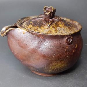 皇風流煎茶禮式宗家 紋入白磁横手急須 村田亀水造 共箱 : 茶道具商 越