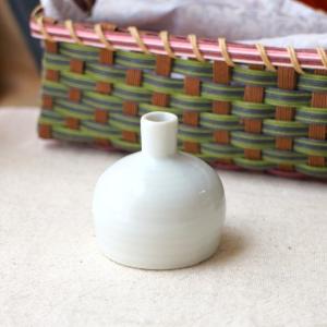 萩焼 天鵬山造 花瓶 共箱 陶器 花入 花器 直径25cm ◇HJ-0021