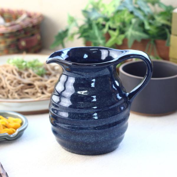 瀬戸焼手付き徳利 窯変紺 日本製 瀬戸焼 瀬戸焼 とっくり 熱燗 冷酒 お酒 日本酒 酒器 汁次 そ...