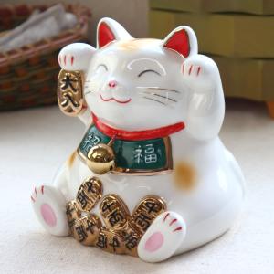 金運招き猫大(金球) MR218 お取り寄せ 陶器 置物 貯金箱 金運招き猫大(金球) MR218 お取り寄せ 陶器 置物 貯金箱
