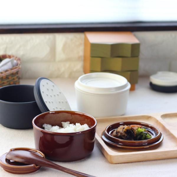 ルラーレ おひつ 日本製 美濃焼 日本製 瀬戸焼 470ml お櫃 おひつ ご飯 ごはん 白米 お米...