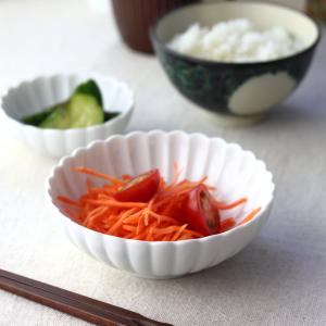 シンプルぽってりサラダボウル 13cm 白 ホワイト 食器 うつわ 器 皿 お