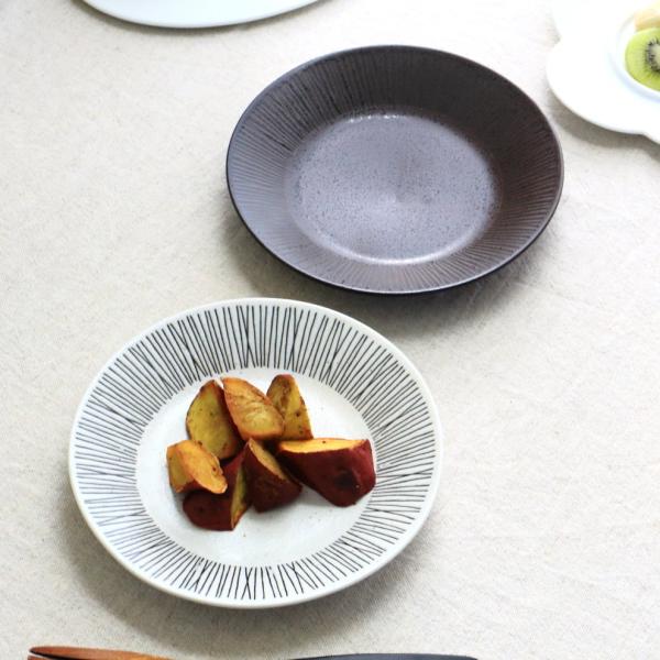 ワイヤ サラダプレート 18.5cm 日本製 美濃焼 6.0皿 丸皿 中皿 プレート サラダ スイー...