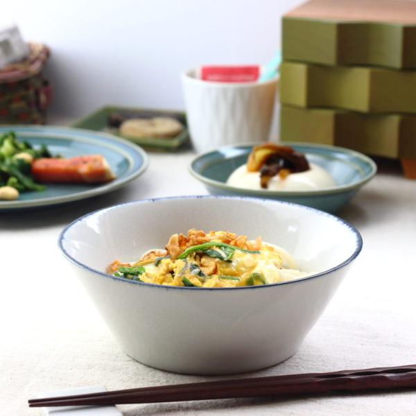 ブルーロール 5寸 うどん鉢 17cm 日本製 美濃焼 反型5.0ボール ボウル ボール 中鉢 鉢 ...