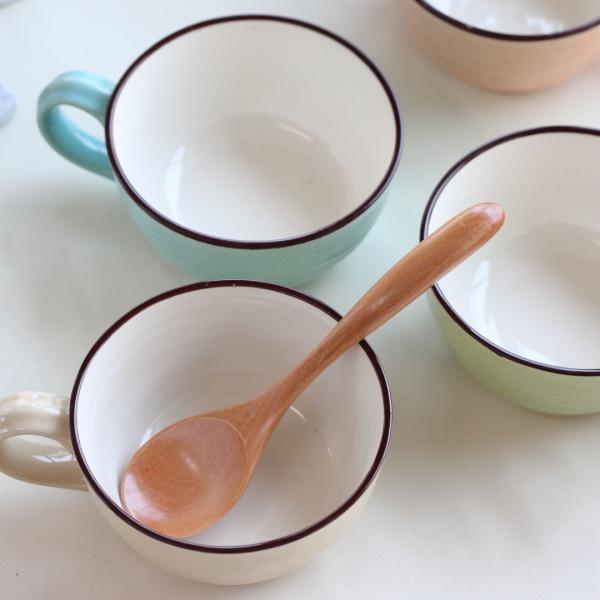 ポワル スープカップ 300ml 日本製 美濃焼 コーンスープ カップ サラダ スイーツ フルーツ ...