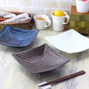 美濃焼千段盛鉢 18.5cm 日本製 美濃焼 プレート 正角皿 スクエア