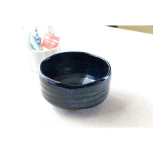 抹茶碗 窯変紺 美濃取寄 日本製 美濃焼 抹茶...の詳細画像1
