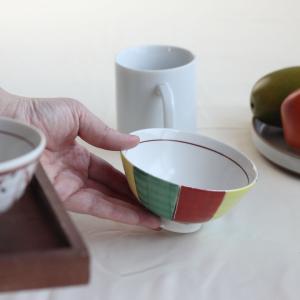 赤絵三善 料亭の飯碗 日本製 美濃焼 飯碗 ご...の詳細画像2