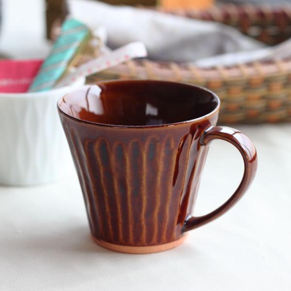 和風しのぎマグカップ アメ 240ml 日本製 美濃焼 マグ オフィス コーヒー ギフト 和モダン ...