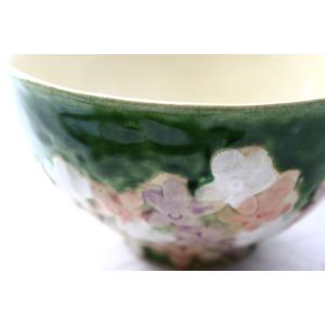 瀬戸焼浮花飯碗 ピンクとブルーのペアセット 日...の詳細画像4