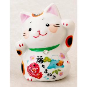 開運 陶器 親子招き猫 まねきねこ 縁起物 置物 303-206 : テンマヤ