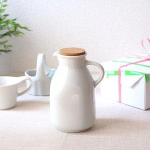 コルクのミルクピッチャー 国産 瀬戸焼 朝のオシャレアイテム