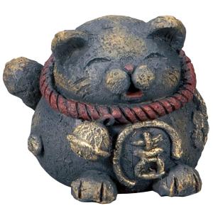 アポロシン招き猫 中 金（右）高さ約70×横48×奥行45（mm） : プレマ