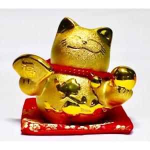金運招き猫大（金球） MR218 お取り寄せ 陶器 置物 貯金箱 招き猫 ねこ