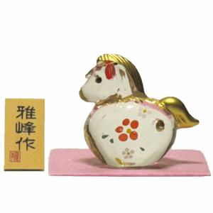 午 たたら飾り中 織部 26-06 /瀬戸焼 2026年 令和8年 干支 陶器 置物