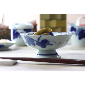 藍染ぶどう 高台デザート鉢 12cm 日本製 ...の詳細画像2
