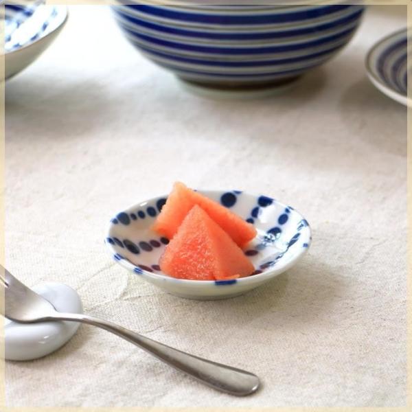 点紋 2.8寸玉皿 国産 美濃焼 小皿 醤油皿 薬味皿 漬物皿 小皿 丸皿 和食器