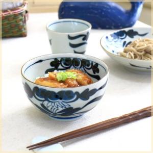 丼 どんぶり 5.0多用丼 古染花 おしゃれ 業務用 美濃焼 和食器 24a532