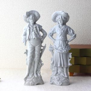 VINTAGE 70s ヴィンテージ*ヤマハ陶芸*フィギュリン スタンドライト