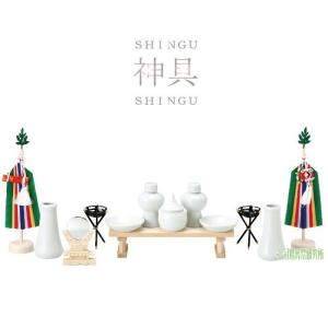 神具 神式付属セット八足台付 大・大サイズ 神事 供養 神棚 神道神具