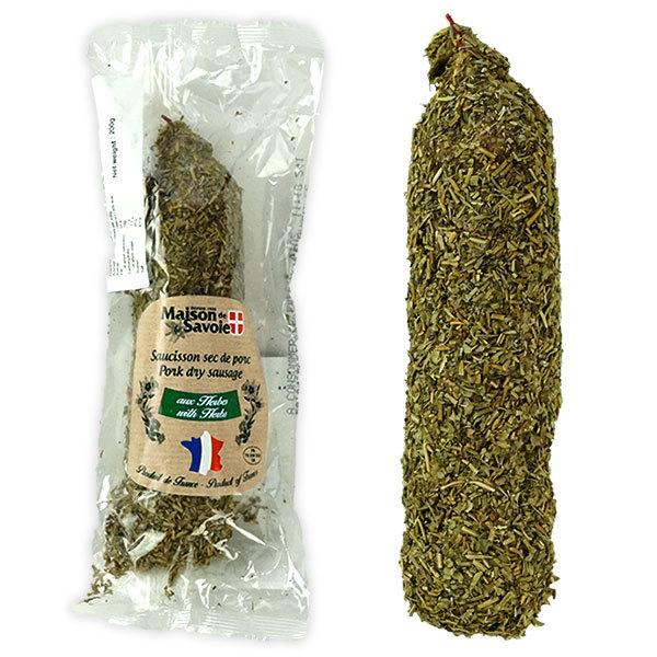 フランス産サラミ ソシソンセック サヴォワ ハーブ 200g (1本）［賞味期限：お届け後、30日以...