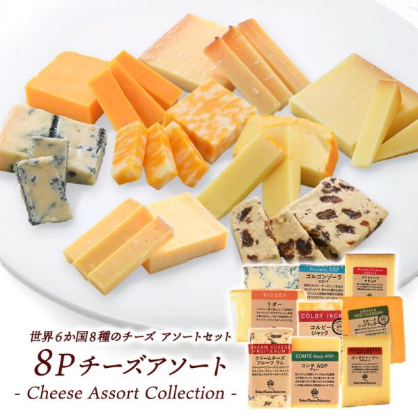 世界6か国8種のチーズアソートセット 約50g×8種セット［冷蔵のみ］【送料無料】【4〜5営業日以内...