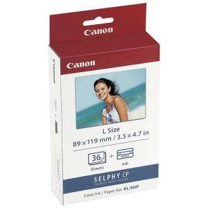 CANON(キヤノン) カラーインク／ペーパーセット （Lサイズ・36枚分） KL-36IP（新品・即納）｜ceresu-syouji