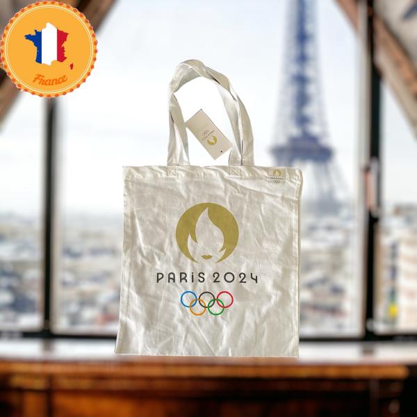 パリオリンピック　公式グッズ　トートバッグ　聖火デザイン