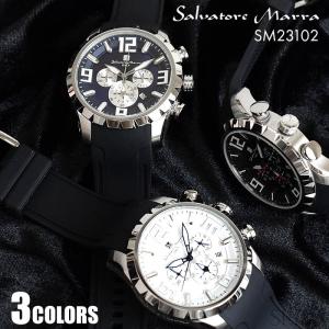 サルバトーレマーラ Salvatore Marra 腕時計 メンズ クロノグラフ アナログ カレンダー ラバーベルト SM23102シリーズ｜cestjoli-store