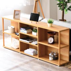 【送料込み、出品11/17まで】木製オープンシェルフ 幅180cm オープンラック 木製 幅180 スリム おしゃれ 2段 本棚 シェルフ