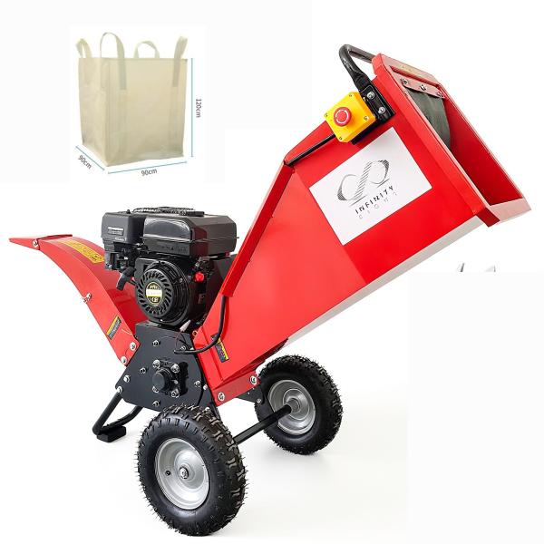 ウッドチッパー 粉砕機 エンジン粉砕機 7馬力 最大枝径70mm ガーデンシュレッダー 小枝粉砕機 ...