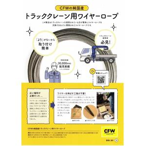 純国産ユニッククレーン用ワイヤーロープ8mm ...の詳細画像1