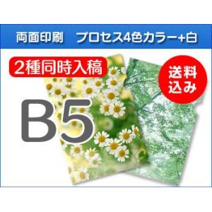B5クリアファイル印刷 300枚+300枚=600枚