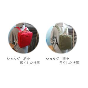 国産帆布 B5 スクエアリュック (coudre)の詳細画像3