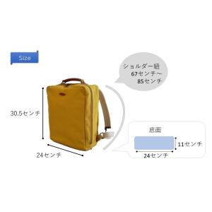 国産帆布 B5 スクエアリュック (coudre)の詳細画像5