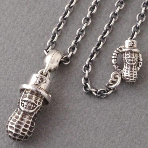Peanuts&amp;Co.　LARGE PEANUTS/Silver＋PEANUTS CHAIN/Sil...