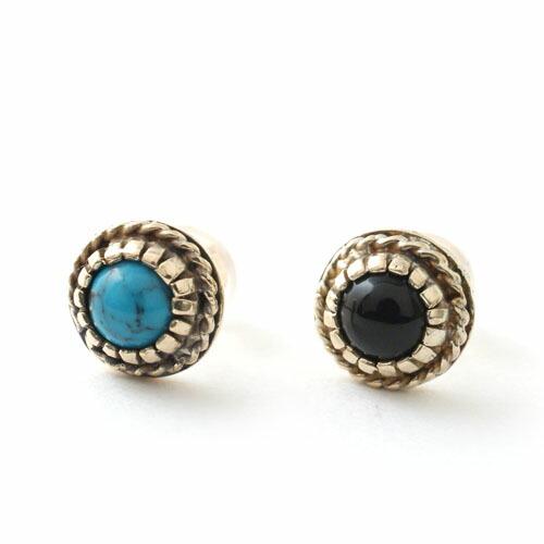 Atease NAVAJO STONE PIERCE GOLD