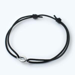 Atease NEW SMALL HORSE SHOE CORD BRACELET SV｜CG-STORE