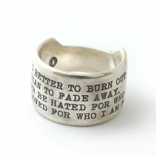 カートコバーン Vantique KURT COBAIN LYRIC RING