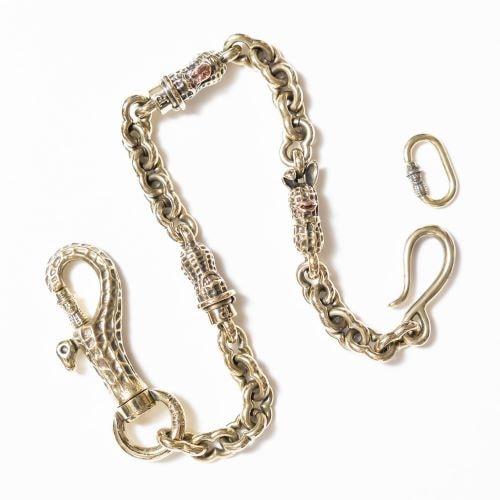 Peanuts&amp;Co.　3 PEANUTS WALLET CHAIN （brass）
