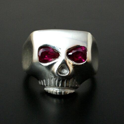 Flash Point JIM SKULL RING-SE-RUBY