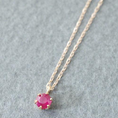 Anthurium K10 Ruby&amp;Sapphire Necklace