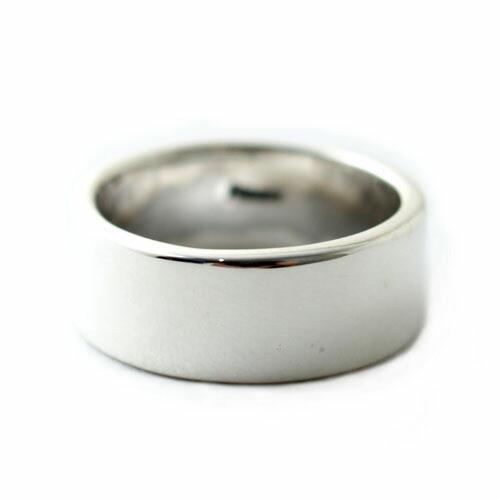 Atease PLAIN SILVER PLATE RING