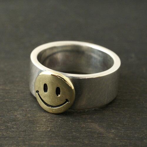 Atease SMILE SILVER &amp; BRASS RING L
