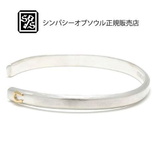 SYMPATHY OF SOUL Horseshoe Charm Bangle - Silver×K...