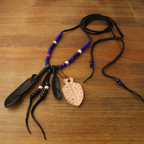 Rooster King &amp; Co.・J.D Black Feather Necklace Blue