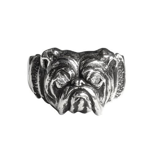 Peanuts＆Co. BULL RING SILVER WHITE ZIRCONIA CUSTOM