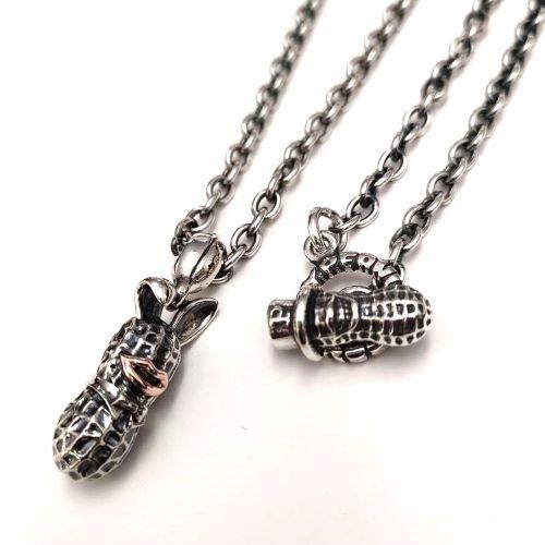 Peanuts&amp;Co.MEDIUM BUNNY SILVER×K10PG + CHAIN NECKA...