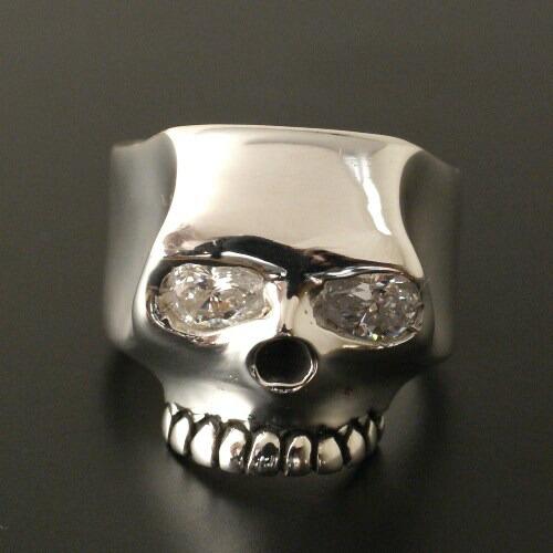 Flash Point FLAT SKULL RING ZIRCONIA