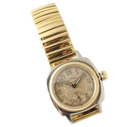 VAGUE WATCH Co. Coussin Early CG CUSTOM 蛇腹ブレスゴールド・...